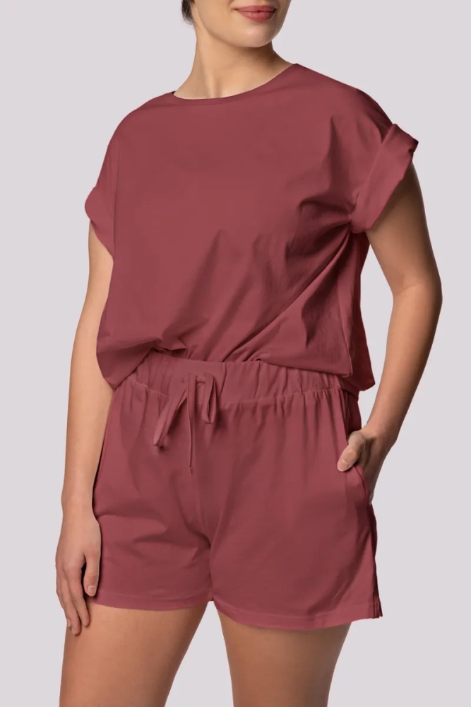 Pijama Cherry cu pantaloni scurți