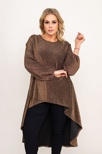 Złota Tunika błyszcząca LEKUZI