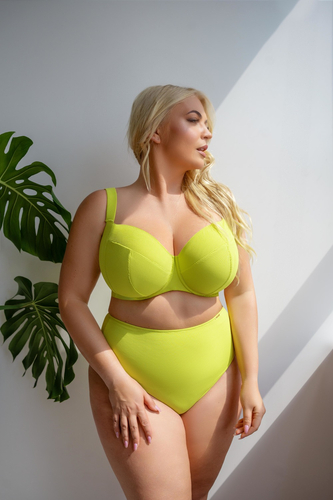 Lime Highwaist Swimsuit Bottoms