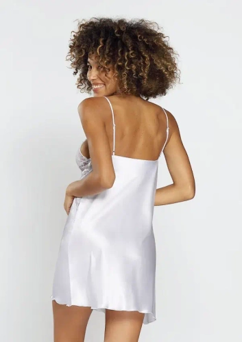 Weißer Satinslip