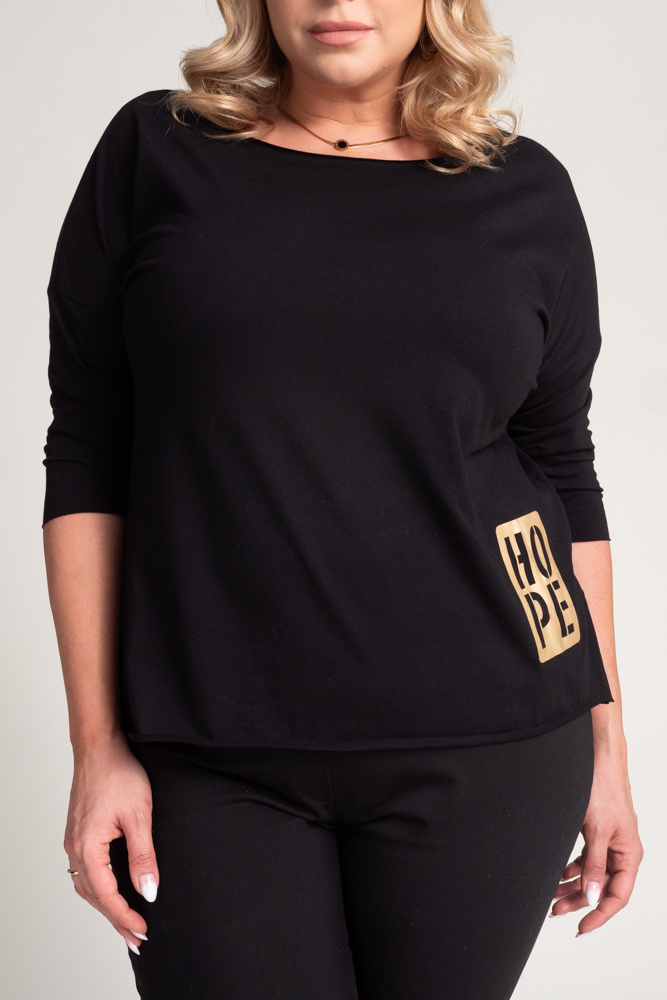 Black HOPE Blouse