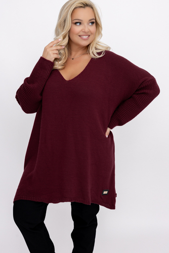 Jersey oversize granate