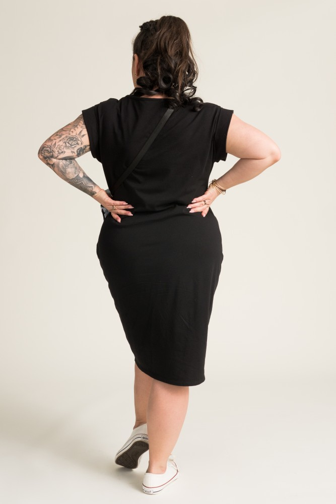 Black Welt Dress IVETTA