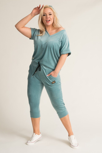 Turquoise MILKIN Velour Set