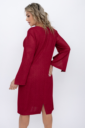 Kastanienbraunes Glitzerkleid