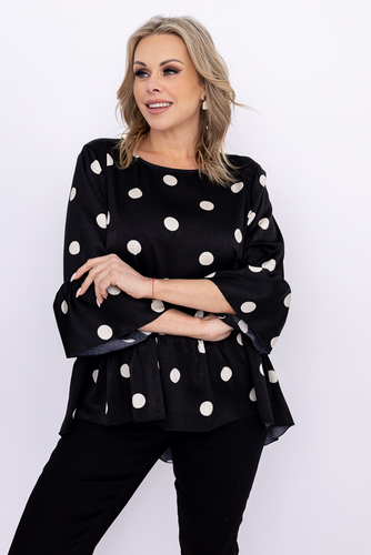 Blusa con volante Wzór 4