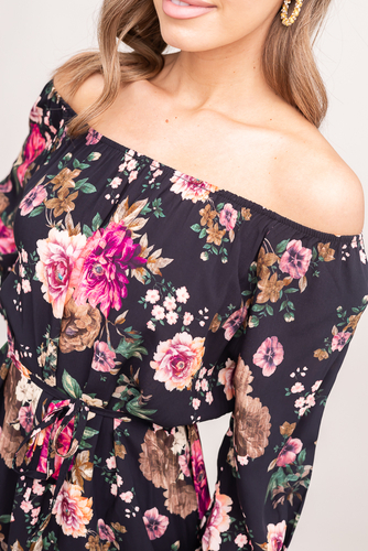  Sukienka w kwiaty VOMI Wzór 3