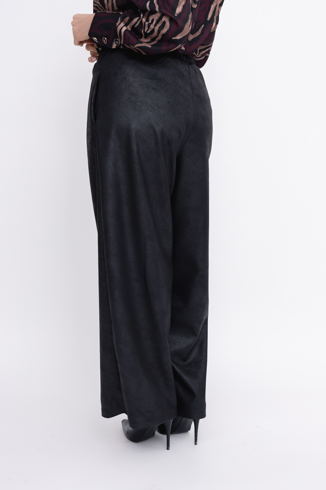  Czarne Spodnie skórzane