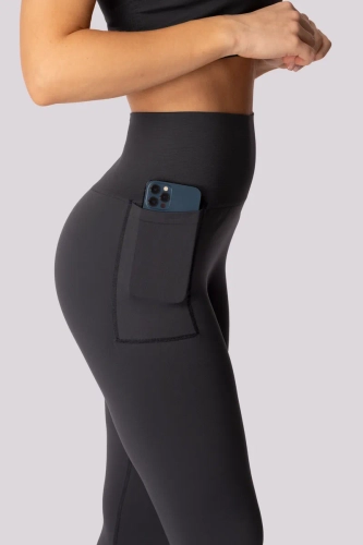 Grå leggings med lomme