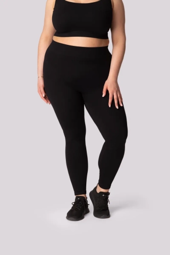 Black Striped Leggings