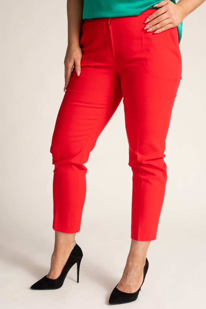 Red TIGMO Cigarette Pants