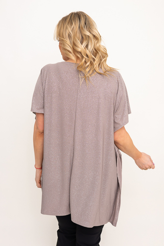 Beige Brocade Blouse