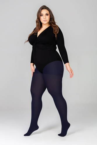 Rajstopy ELIZABETH I Plus Size SAPPHIRE