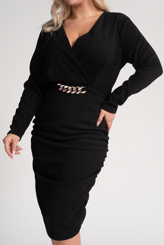  Black MINTI Crinkle Dress