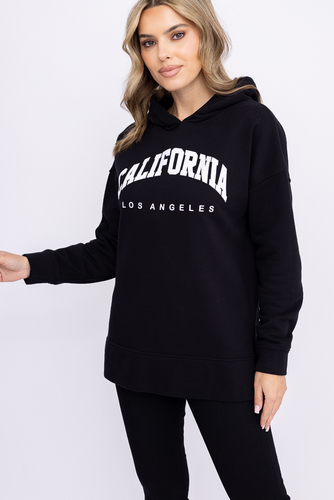 Czarna Bluza z kapturem