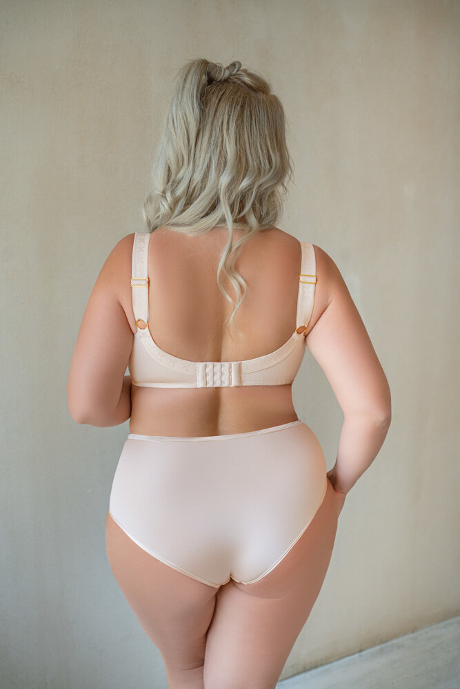 Calzoncillos de cintura alta beige