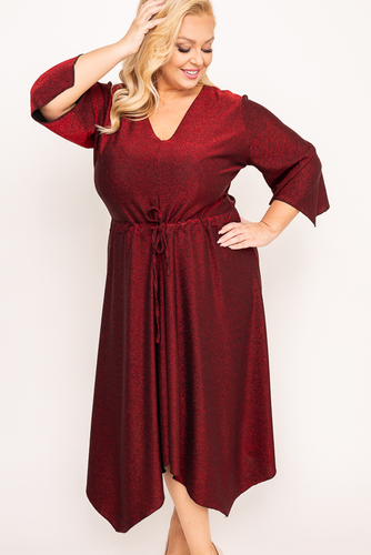 Robe à paillettes marron