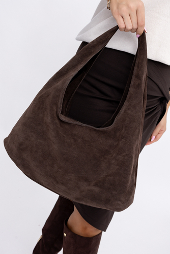  Czekoladowa Torebka skórzana