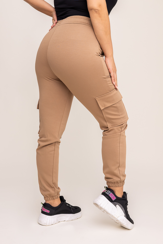 Camelowe Spodnie bojówki LENVI