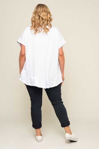  White Blouse with Frill BEYBIN