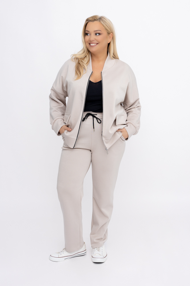 Conjunto de chándal beige claro