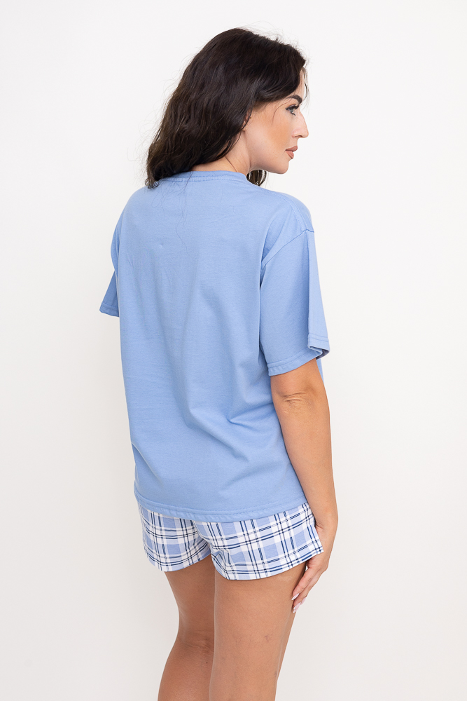 Niebieska Piżama z szortami JOYIN