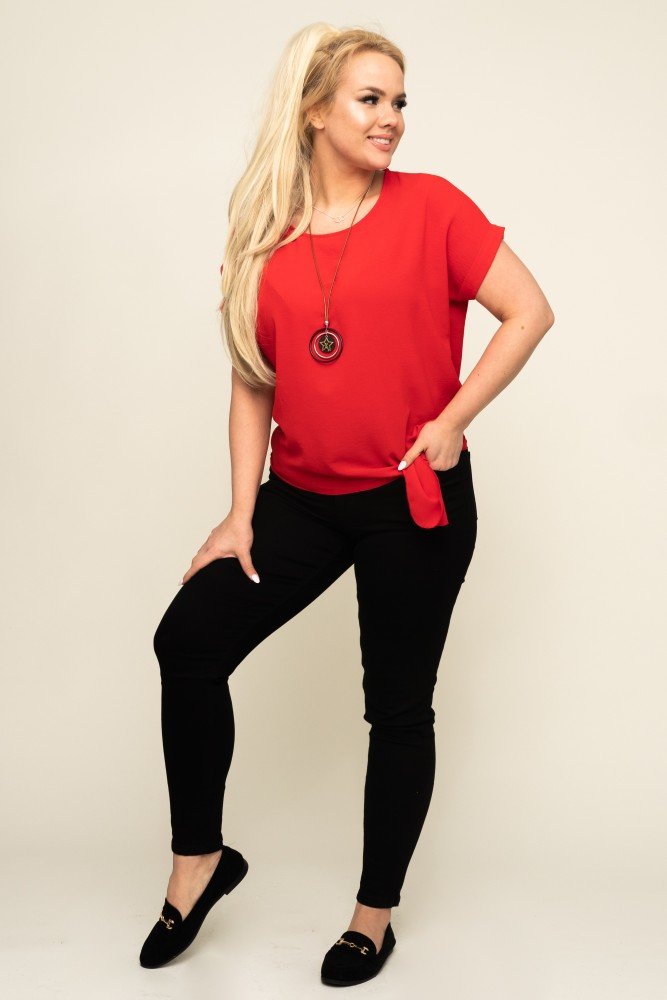 Red Blouse with Pendant FAIRY