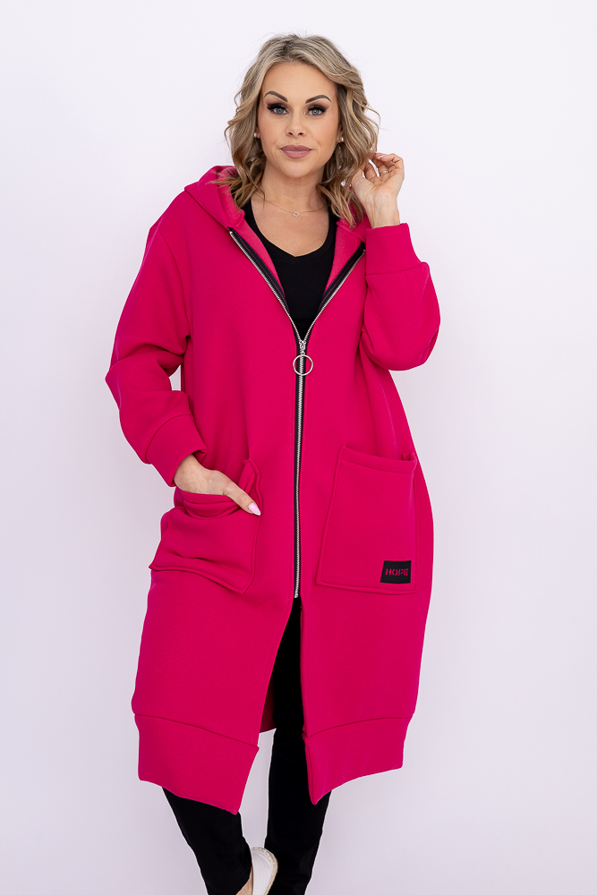 Fuksjowa Bluza ocieplana VERMEN