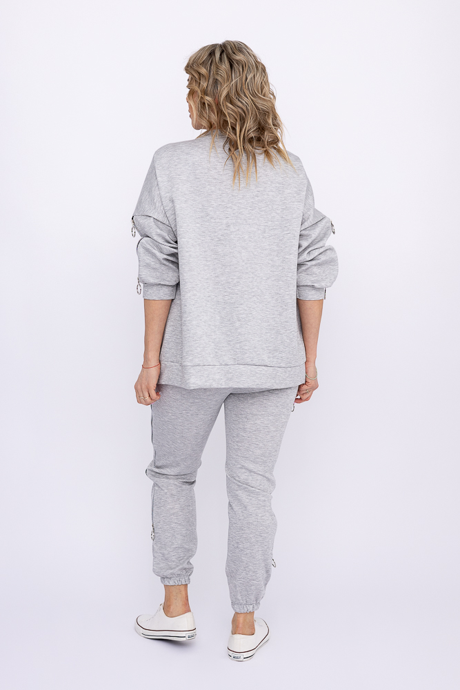 Jasnoszary Komplet dresowy GALIANI