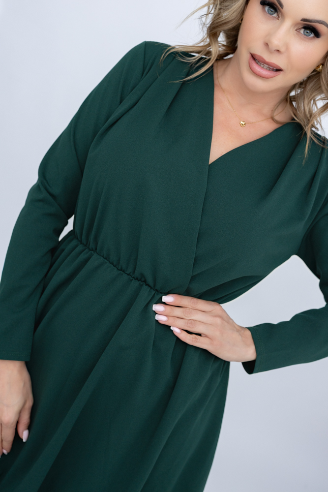 Rochie verde sticlă