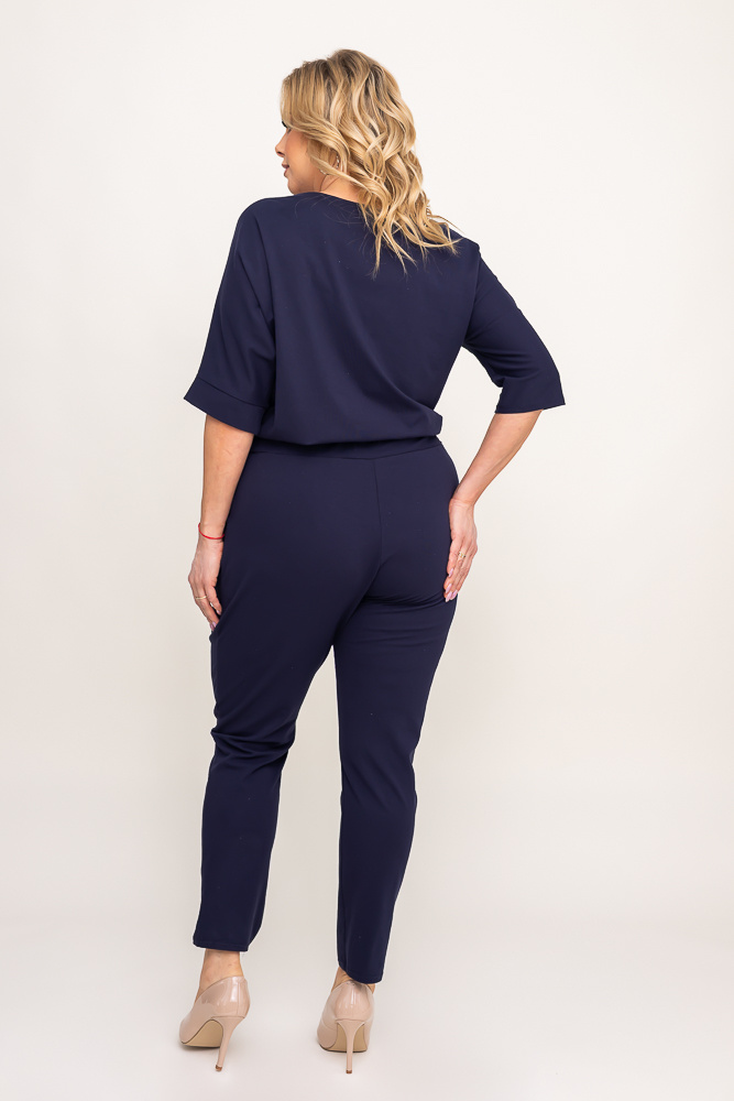 Navy blue ROBINA Plus Size jumpsuit 