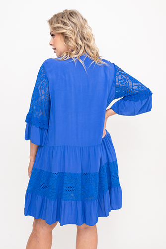 Cornflower Embroidered Dress