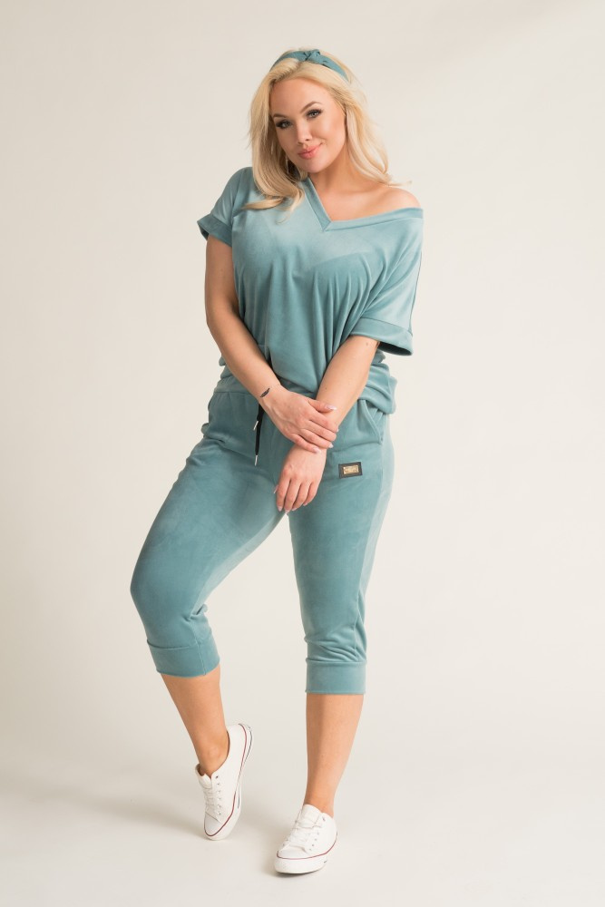 Turquoise MILKIN Velour Set