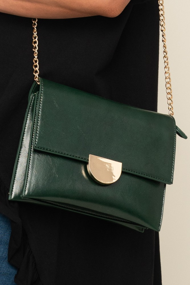 Bottle-green LINTI Handbag