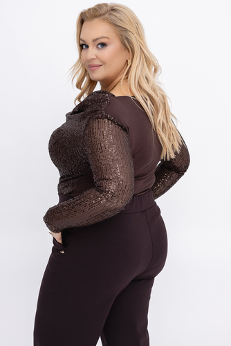 Czekoladowe Body cekinowe