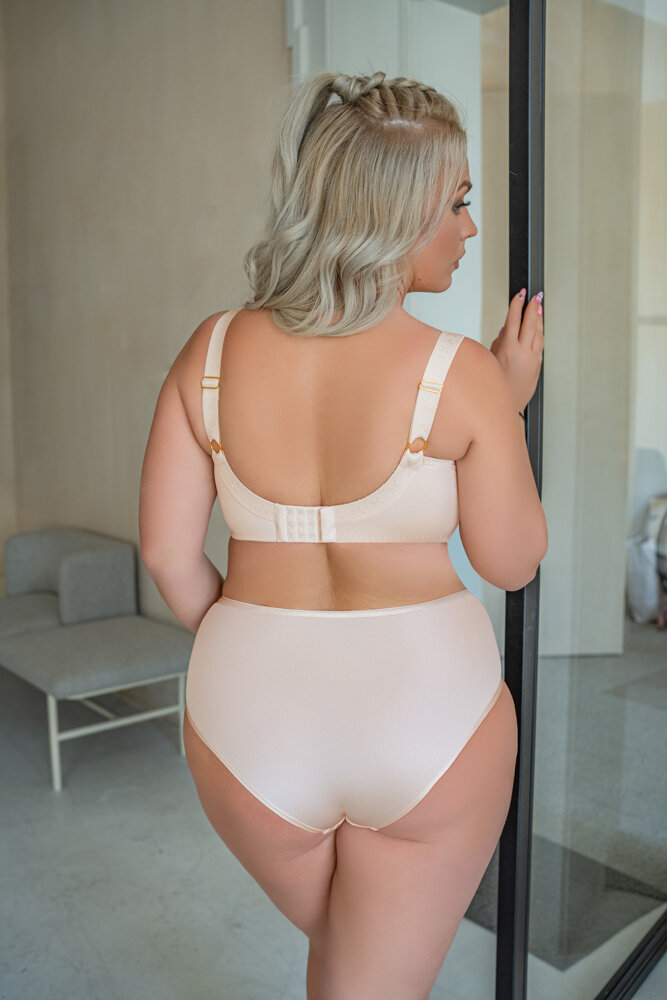 Calzoncillos de cintura alta beige