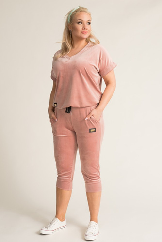 Powder pink MILKIN velour set