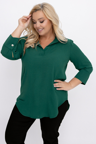 Chemise vert bouteille 
