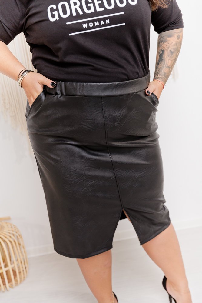 Black CORNY Plus Size Skirt