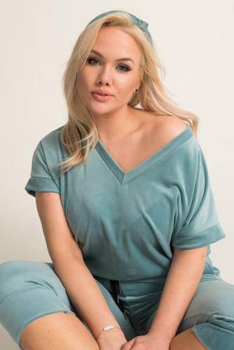 Turquoise MILKIN Velour Set