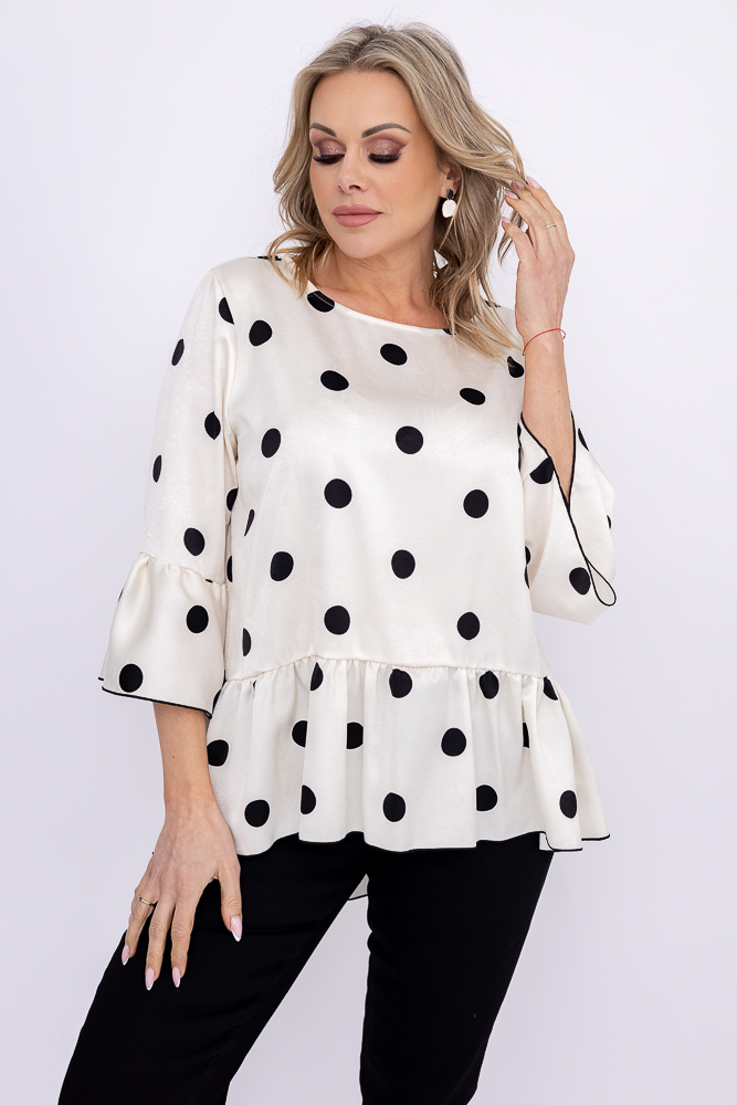 Blusa con volante Wzór 3