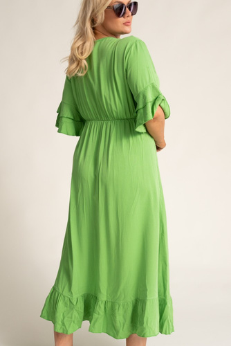 Light Green Cut-Off Dress AMORENA