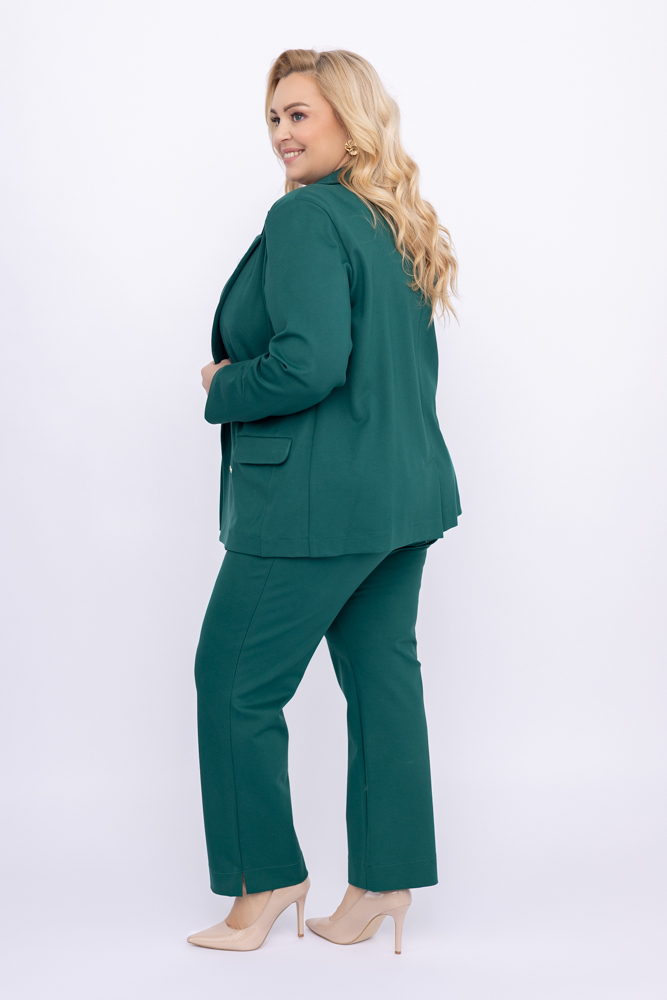 Verde botella Traje cruzado