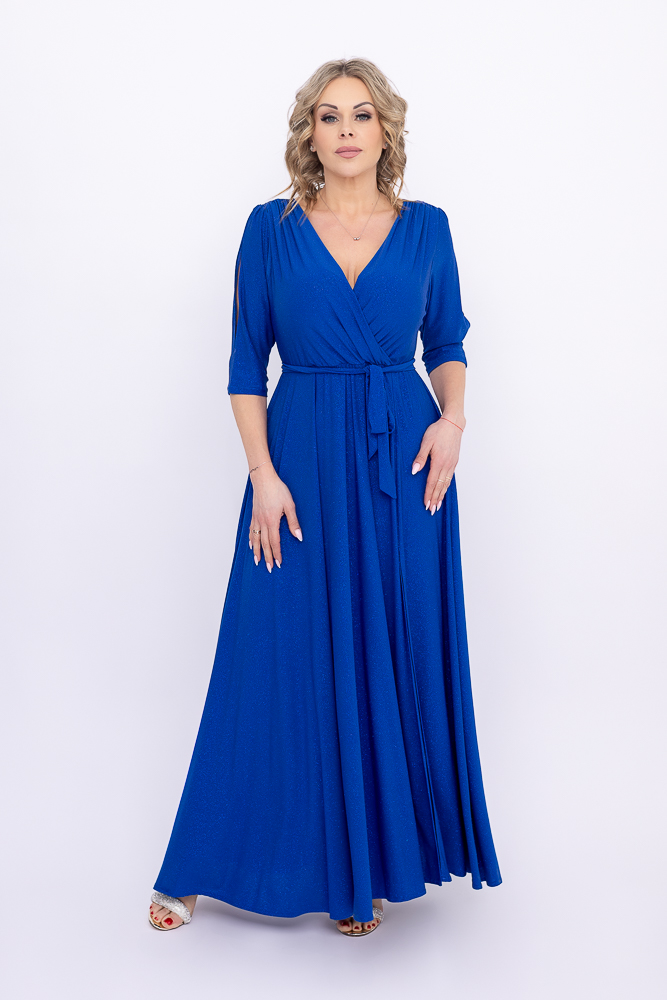 Vestido brocado aciano