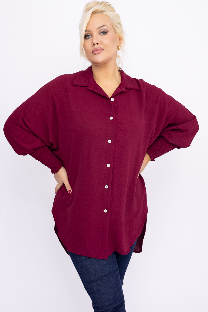 Burgundowa Koszula