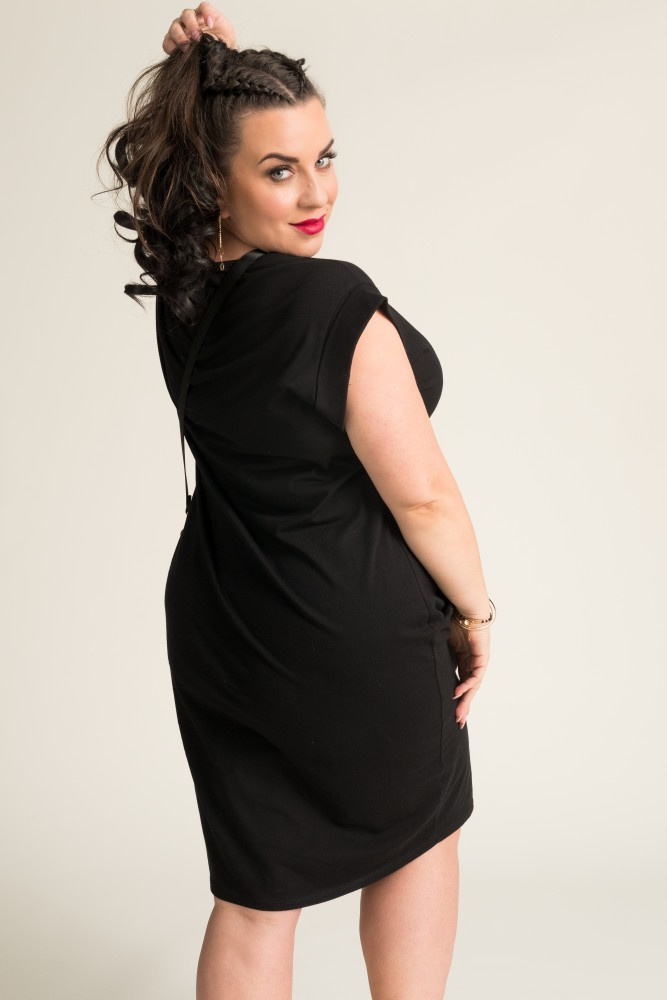 Black Welt Dress IVETTA
