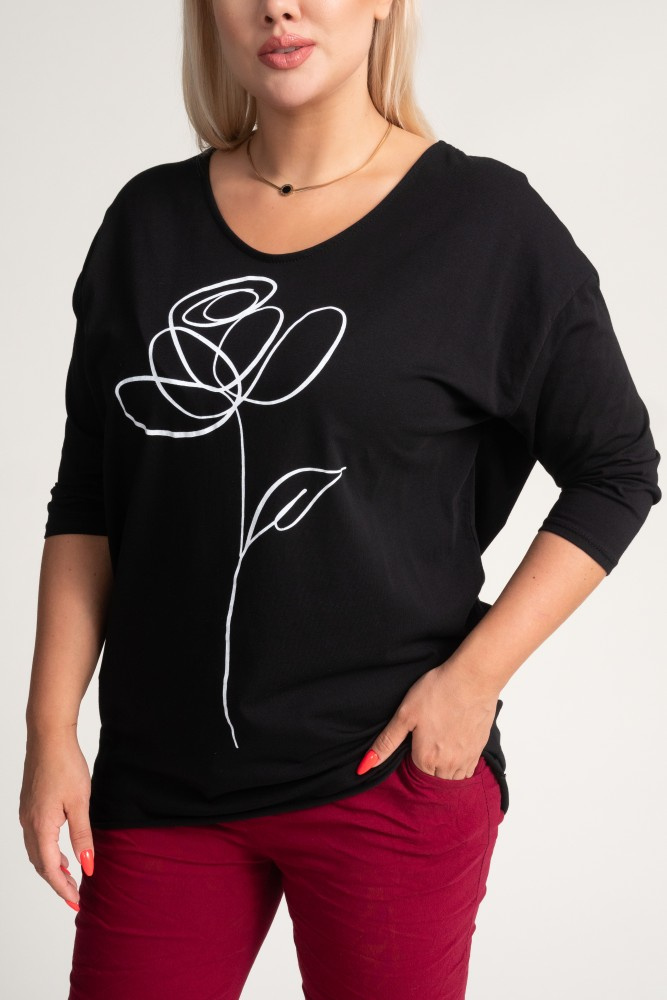 Black Blouse by ROSIMO