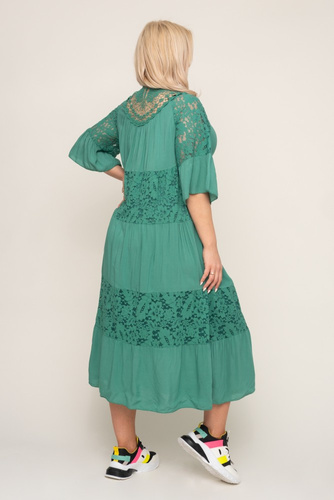 Green Lace Dress MARIPOSA