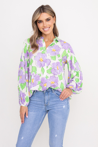 Camisa con mangas buff Wzór 7