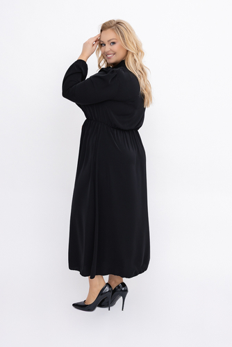 Czarna Sukienka satynowa